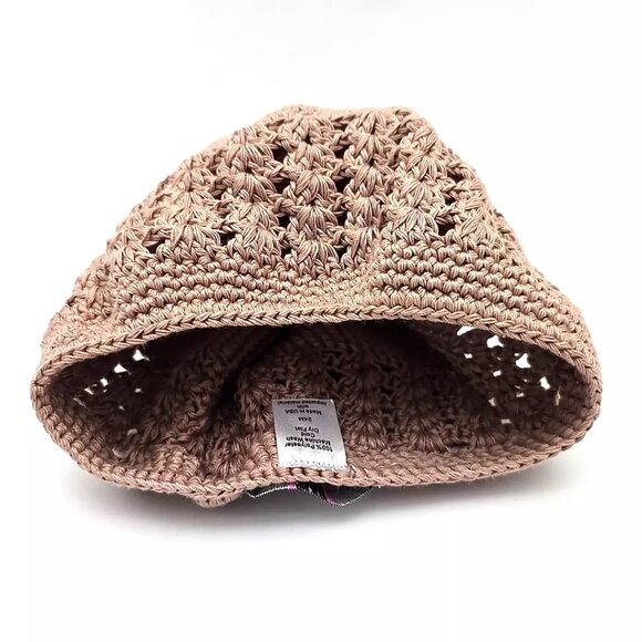 PLH Bows & Laces Baby Crochet Hat Beige Girls Size 24 Months - Picture 7 of 10